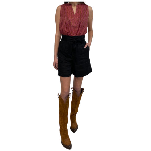 Top Donna con fantasia in mussola Fucsia Marella- Francavilla Moda